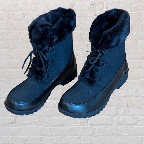 EUC JBU Colorado Women's Faux Fur Outdoor All-Terrain Winter Boot Black Size 8 - Picture 14 of 15
